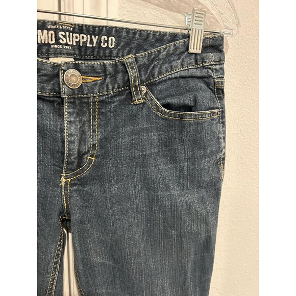 Mossimo Supply Co Womens Mid-Rise Skinny Fit Blue Denim Jeans - Picture 4 of 8